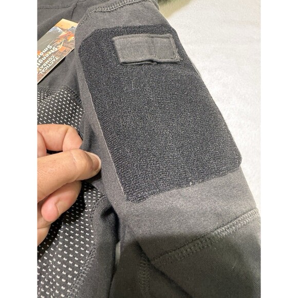 NWT Tactical Combat International Combat Shirt Pullover Black Patch Elbows L TCI - Picture 9 of 11